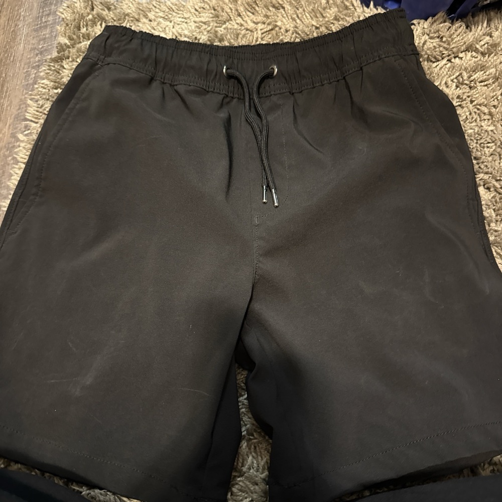 Black Drawstring Shorts (some discoloring)